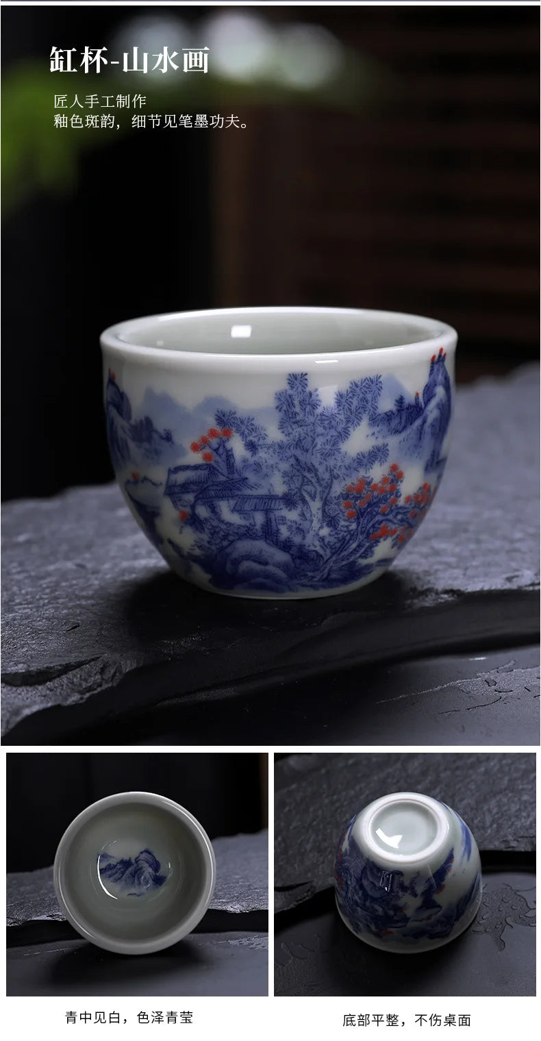 Chinese Jian kiln tea bowl with oilspot glaze Small Tenmoku Tea Cup Natural Ceramic High Temporature Fired Eco-friendly