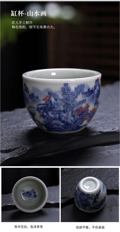Chinese Jian kiln tea bowl with oilspot glaze Small Tenmoku Tea Cup Natural Ceramic High Temporature Fired Eco-friendly