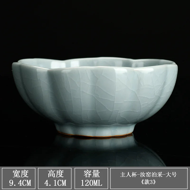 Chinese Jian kiln tea bowl with oilspot glaze Small Tenmoku Tea Cup Natural Ceramic High Temporature Fired Eco-friendly
