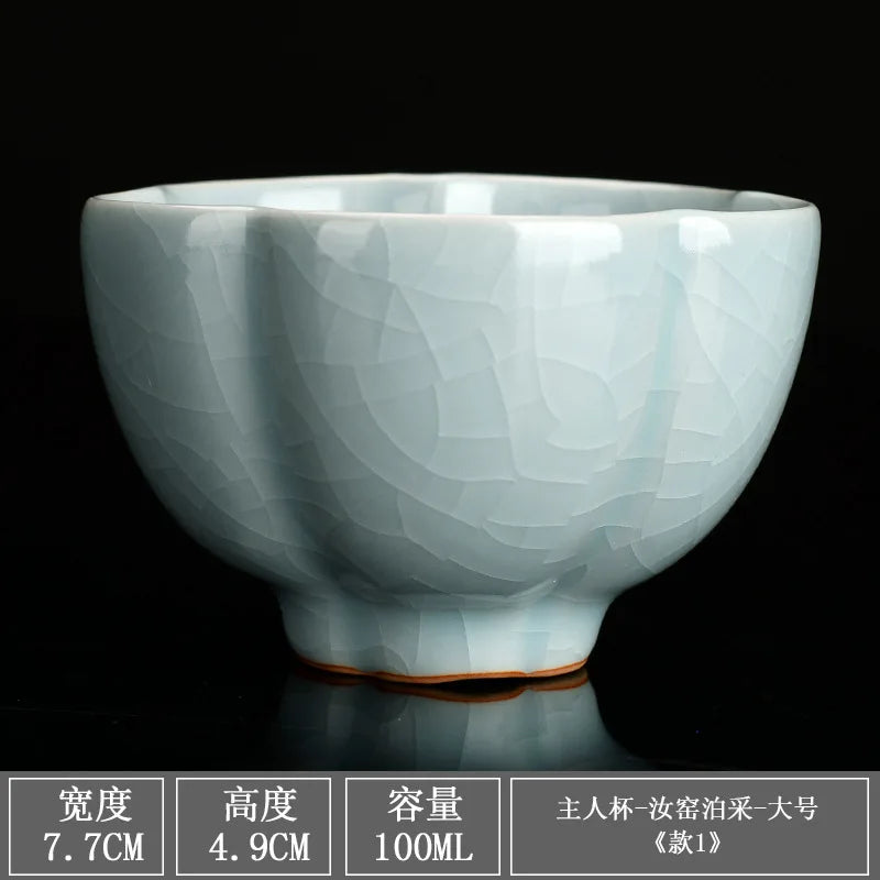 Chinese Jian kiln tea bowl with oilspot glaze Small Tenmoku Tea Cup Natural Ceramic High Temporature Fired Eco-friendly