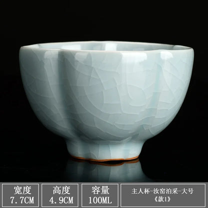 Chinese Jian kiln tea bowl with oilspot glaze Small Tenmoku Tea Cup Natural Ceramic High Temporature Fired Eco-friendly