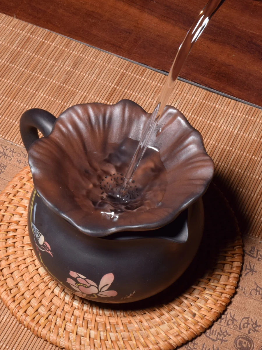Chinese Jianshui Clay Pure Handmade Tea Leak Tea filt(Not Yixing Zisha)  Ceramic  Kung Fu Tea Set Drinkware Tea Ceremony