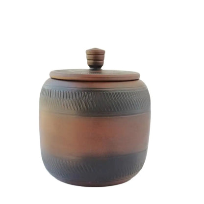 Chinese Jianshui Purple Clay Pure Handmade Oolong Pu'er Mini Tea Storage Tanks Ceramic Coffee beans Container  Kung Fu Tea Set