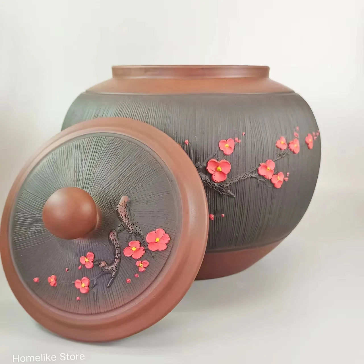 Chinese Jianshui Purple Clay Pure Handmade Oolong Pu'er Tea  Storage Tanks Ceramic Coffee beans Container  Kung Fu Tea Set
