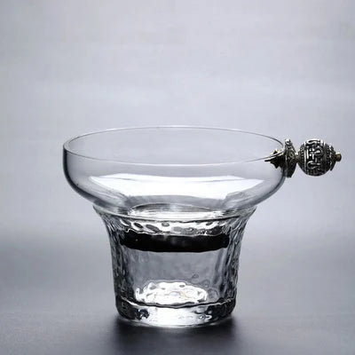 Chinese Kongfu Puer Tea Cup, Ceremony Utensils, Leaf Glass Tea Strainer, Leak Filter, Colander, Teaware Accessories