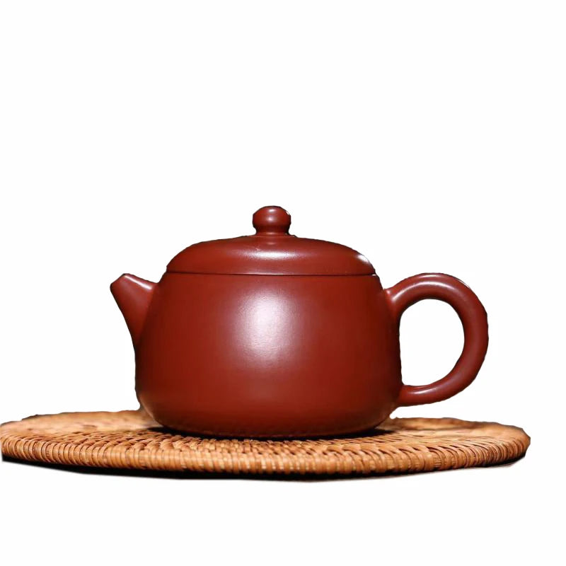 Chinese Kongfu Tea Pots, Big Red Hong Pao Mud Lefu Pot, Yixing Purply Clay Teapot, 200ml