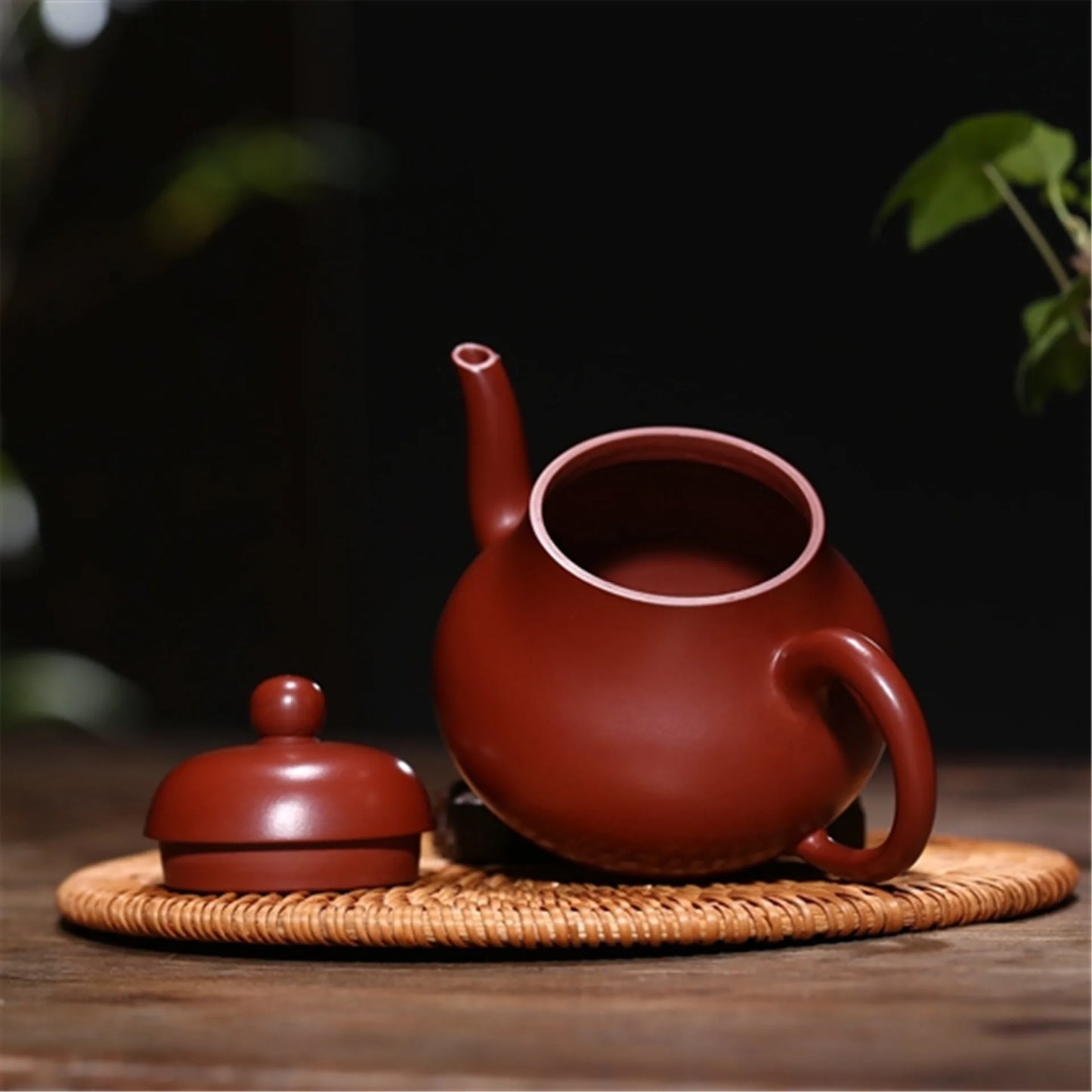 Chinese Kongfu Tea Pots, Big Red Huge Mud Siting Teapot, Clay Pot, Yixing Purply, 170ml