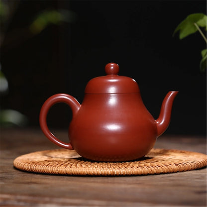 Chinese Kongfu Tea Pots, Big Red Huge Mud Siting Teapot, Clay Pot, Yixing Purply, 170ml