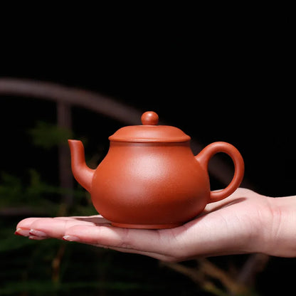 Chinese Kongfu Tea Pots, Raw Ore Bottom Groove Blue Mud Pan Teapot Pot, Yixing Purply Clay, Kongfu