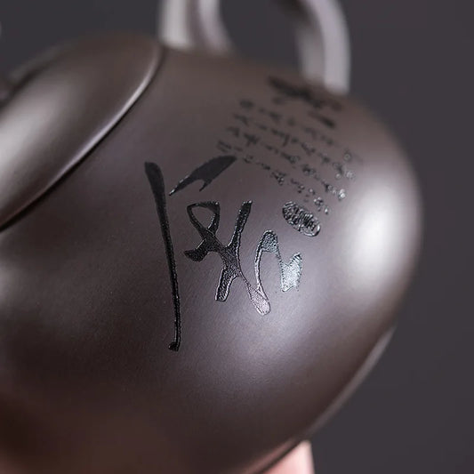 Chinese Kung Fu Pottery Teaware Yixing Zisha Tea Kettle Xishi Tea Pot 200ml Handmade Purple Clay Teapots Set
