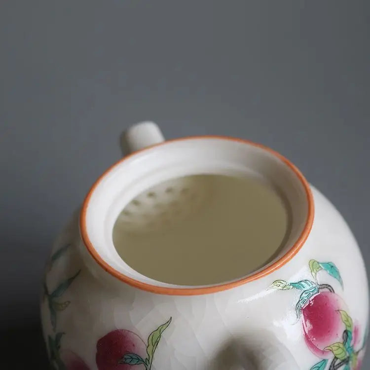 Chinese Kung Fu Teapot Handmade Tea Infuser Ball Hole Ceramic Tea Set for Home Use Teaware Porcelain Tea Pots