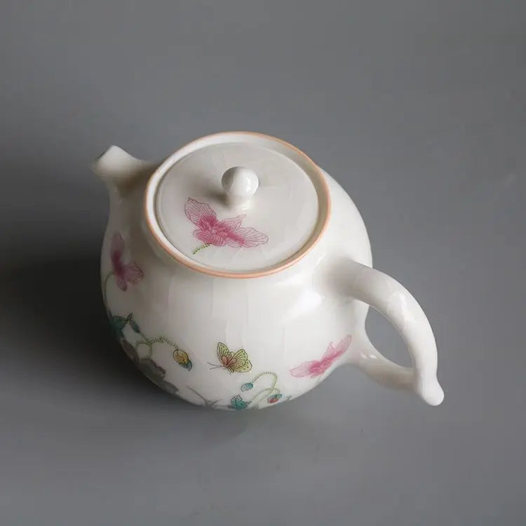 Chinese Kung Fu Teapot Handmade Tea Infuser Ball Hole Ceramic Tea Set for Home Use Teaware Porcelain Tea Pots