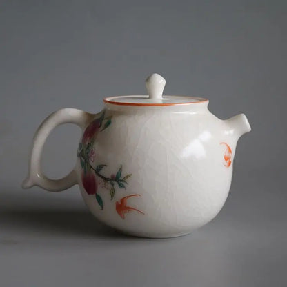 Chinese Kung Fu Teapot Handmade Tea Infuser Ball Hole Ceramic Tea Set for Home Use Teaware Porcelain Tea Pots