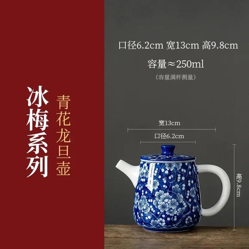 Chinese Kung Fu Teapot Sets Handmade Ceramic Tea Set Tea Kettles Home Decor Teaware Pots Porcelain Tea Pot