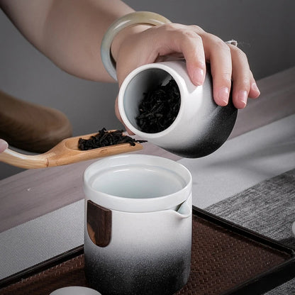Chinese Kung Fu Travel Tea Set Ceramic Portable Teapot Porcelain Teaset Gaiwan Tea Cups of Tea Ceremony Tea Pot With Travel Bag