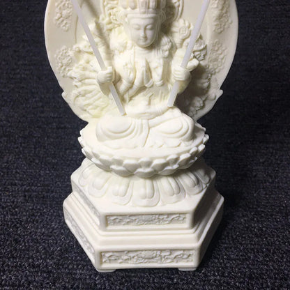 Chinese Lotus Thousand-Hand Guanyin, Ksitigarbha Bodhisattva sculpture statue，High-end home decoration accessories Statuette