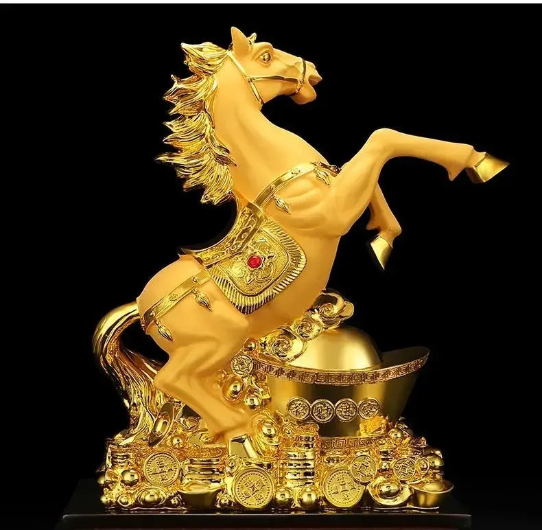 Chinese Lucky Animal Ornaments Horse To Success Porch Living Room Indoor TV Cabinet Opening Decoration Gifts