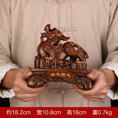Chinese Lucky Money Pixiu Resin Ornaments Crafts Pixiu Ornaments Sand Gold Resin  Office Home Decoration Creative Gifts
