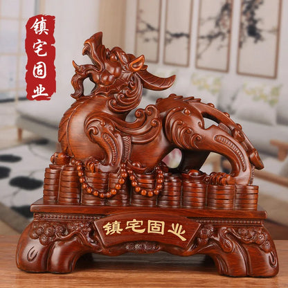 Chinese Lucky Money Pixiu Resin Ornaments Crafts Pixiu Ornaments Sand Gold Resin  Office Home Decoration Creative Gifts