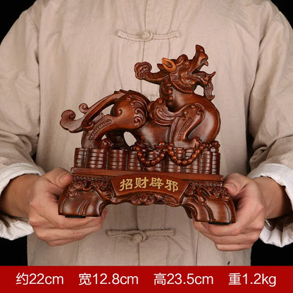 Chinese Lucky Money Pixiu Resin Ornaments Crafts Pixiu Ornaments Sand Gold Resin  Office Home Decoration Creative Gifts