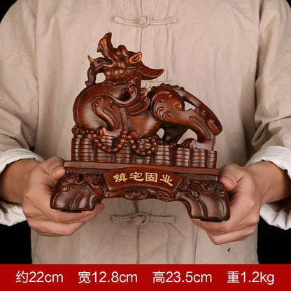 Chinese Lucky Money Pixiu Resin Ornaments Crafts Pixiu Ornaments Sand Gold Resin  Office Home Decoration Creative Gifts