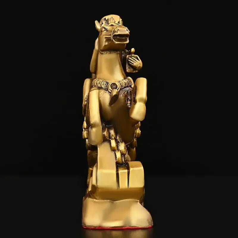 Chinese Monkey Copper Immediately Feng Hou Ornaments Zodiac Monkey Home Living Room Study Office  Fengshui Decoration