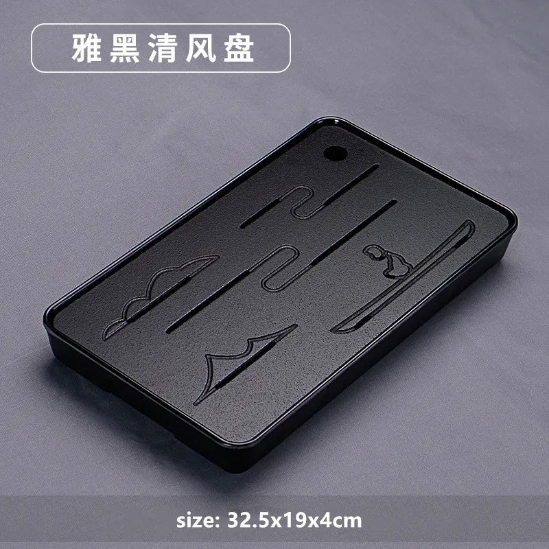 Chinese Natural Bamboo Tray Water Storage Tea Tray Traditional Tea Table Decorative Accessories Household Teaware Tea Board