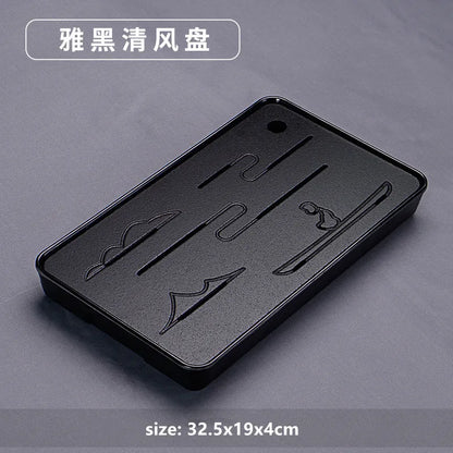 Chinese Natural Bamboo Tray Water Storage Tea Tray Traditional Tea Table Decorative Accessories Household Teaware Tea Board