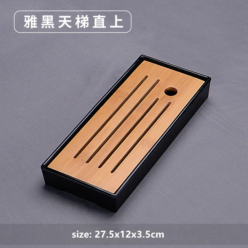 Chinese Natural Bamboo Tray Water Storage Tea Tray Traditional Tea Table Decorative Accessories Household Teaware Tea Board