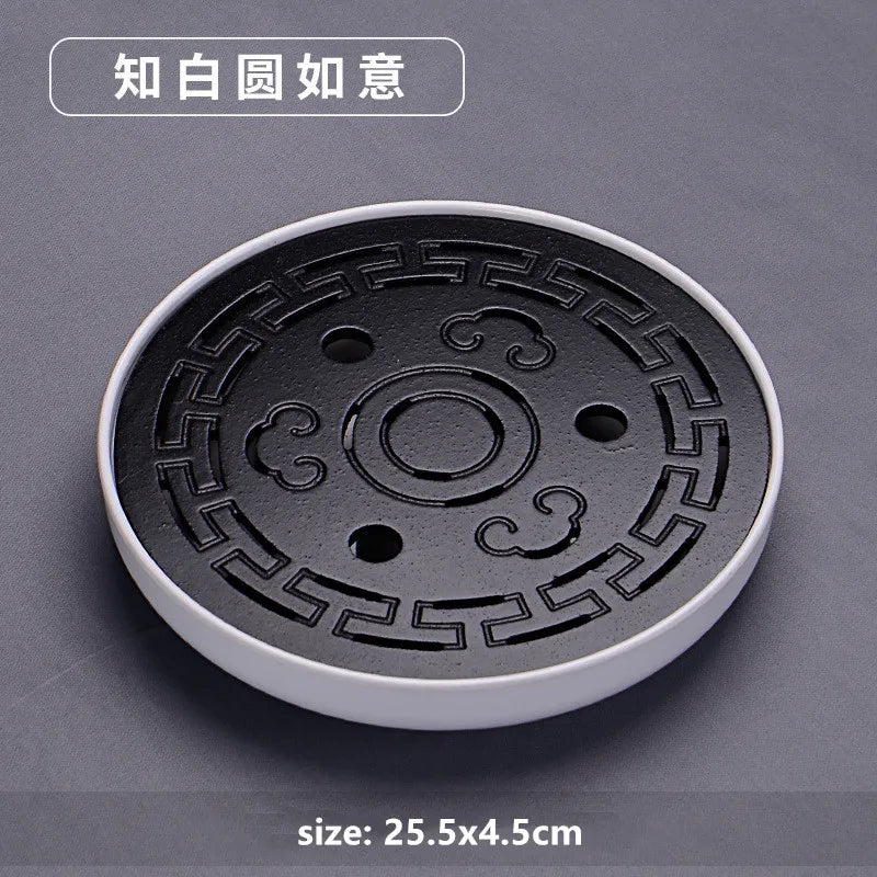 Chinese Natural Bamboo Tray Water Storage Tea Tray Traditional Tea Table Decorative Accessories Household Teaware Tea Board
