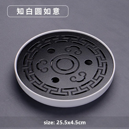 Chinese Natural Bamboo Tray Water Storage Tea Tray Traditional Tea Table Decorative Accessories Household Teaware Tea Board