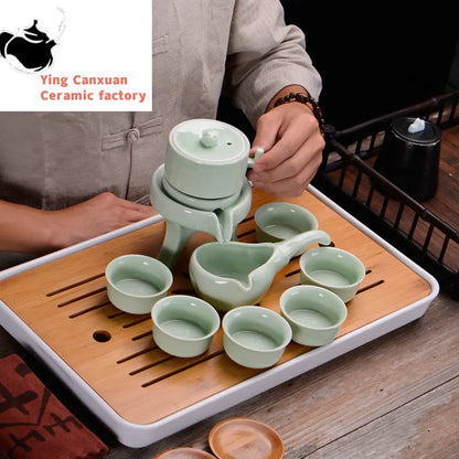 Chinese Natural Bamboo Tray Water Storage Tea Tray Traditional Tea Table Decorative Accessories Household Teaware Tea Board