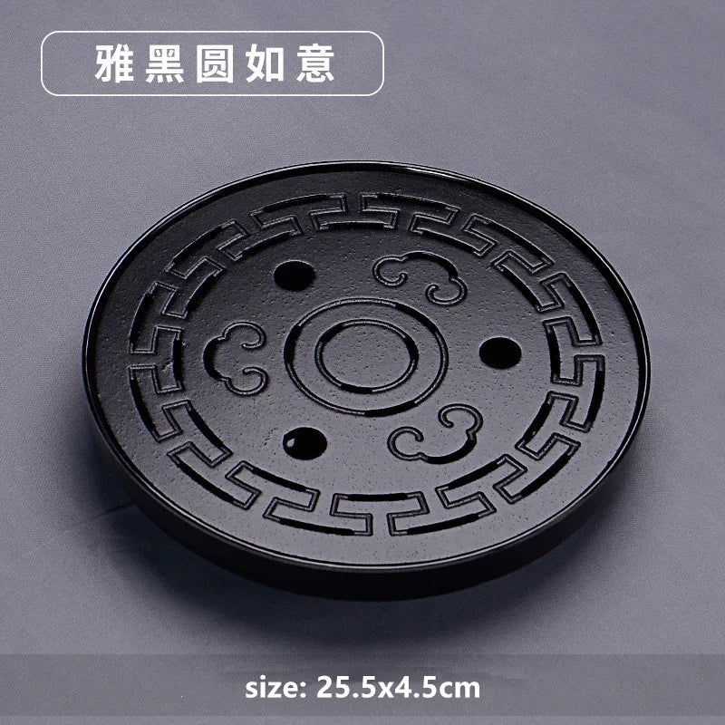 Chinese Natural Bamboo Tray Water Storage Tea Tray Traditional Tea Table Decorative Accessories Household Teaware Tea Board