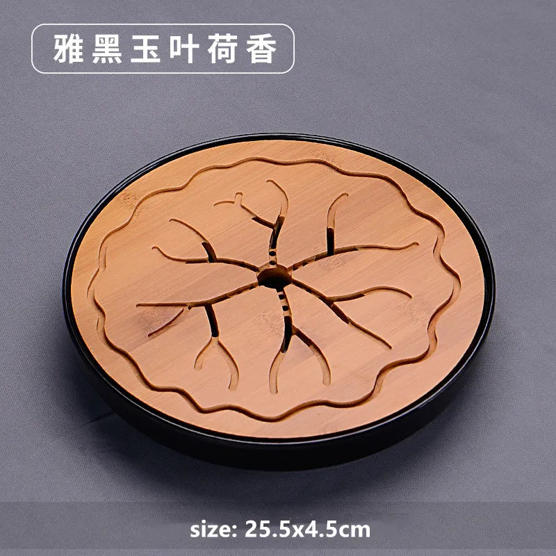 Chinese Natural Bamboo Tray Water Storage Tea Tray Traditional Tea Table Decorative Accessories Household Teaware Tea Board