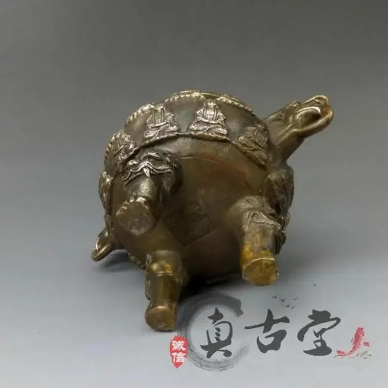 Chinese Old Copper Buddha Dragon Incense Burner