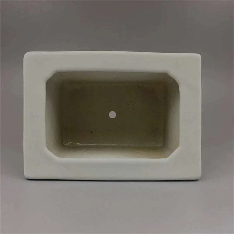 Chinese Old PorcelainPink Bamboo Tree Flower Pot With Qixian Pattern