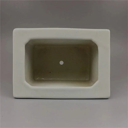 Chinese Old PorcelainPink Bamboo Tree Flower Pot With Qixian Pattern