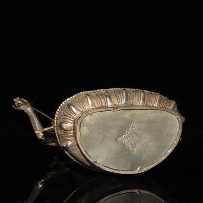 Chinese Old Tibet Tibetan Brass Gild Silver Buddhism Bodhisattva Manjusri Statue