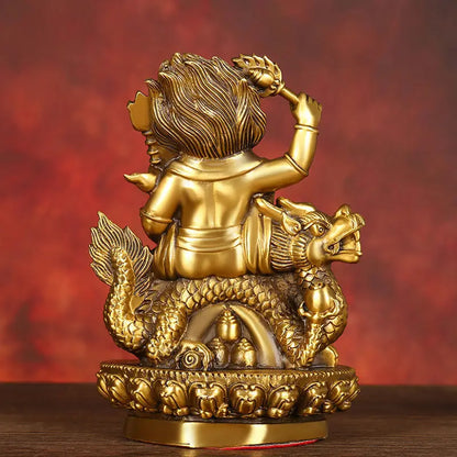 Chinese Pure Copper God of Wealth Ornaments Buddha Statue Home Office Enshrined To Attract Wealth Bronze Statue