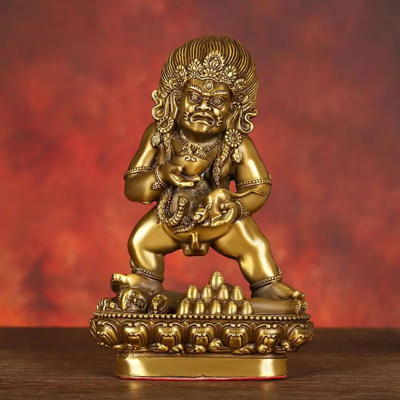 Chinese Pure Copper God of Wealth Ornaments Buddha Statue Home Office Enshrined To Attract Wealth Bronze Statue