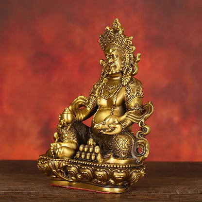 Chinese Pure Copper God of Wealth Ornaments Buddha Statue Home Office Enshrined To Attract Wealth Bronze Statue