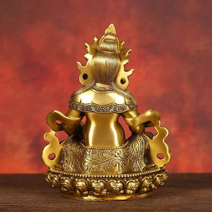 Chinese Pure Copper God of Wealth Ornaments Buddha Statue Home Office Enshrined To Attract Wealth Bronze Statue