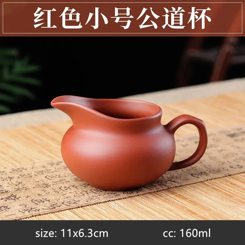 Chinese Purple Clay Fair Cup Cha Hai Master Teacup Handmade Tea Set Accessories Household Drinkware Large Capacity Tea Separator