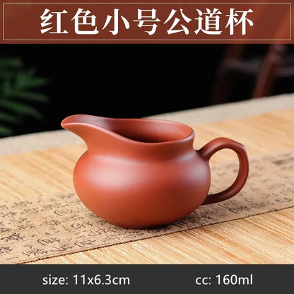 Chinese Purple Clay Fair Cup Cha Hai Master Teacup Handmade Tea Set Accessories Household Drinkware Large Capacity Tea Separator