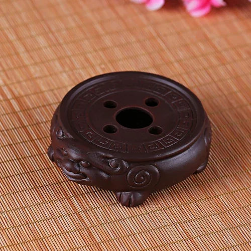 Chinese Purple Clay Tea Set Supplies Handmade Teapot Base Purple Sand Animal Model Tea Tray Traditional Tea Accessories