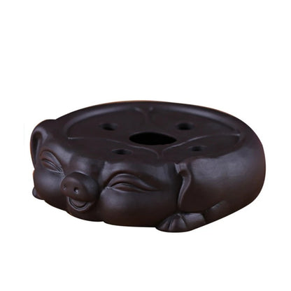 Chinese Purple Clay Tea Set Supplies Handmade Teapot Base Purple Sand Animal Model Tea Tray Traditional Tea Accessories