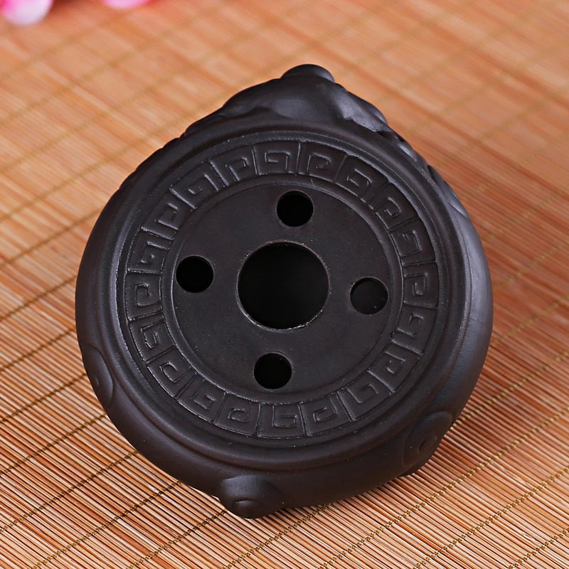 Chinese Purple Clay Tea Set Supplies Handmade Teapot Base Purple Sand Animal Model Tea Tray Traditional Tea Accessories