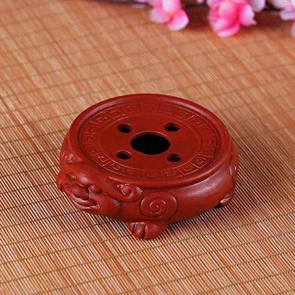 Chinese Purple Clay Tea Set Supplies Handmade Teapot Base Purple Sand Animal Model Tea Tray Traditional Tea Accessories