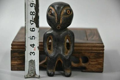 Chinese Red mountain culture Iron meteorite carved Alien