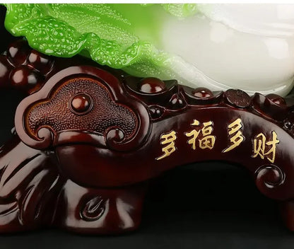 Chinese Resin Cabbage Gourd Decor Handicraft Home Lucky Office Living Room Entrance Shop Opening Gifts Miniatures